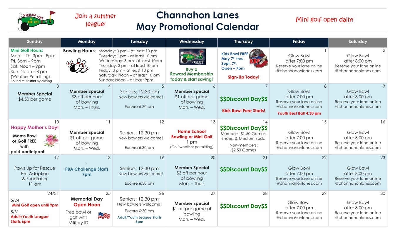 Monthly Calendar